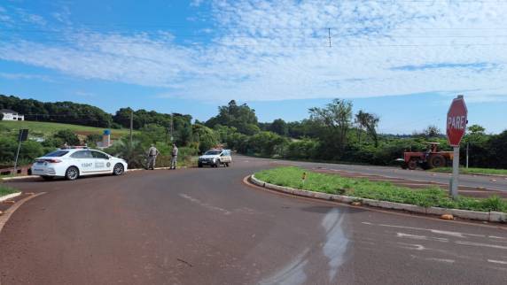 O acidente aconteceu no trevo do Campus da Unijuí