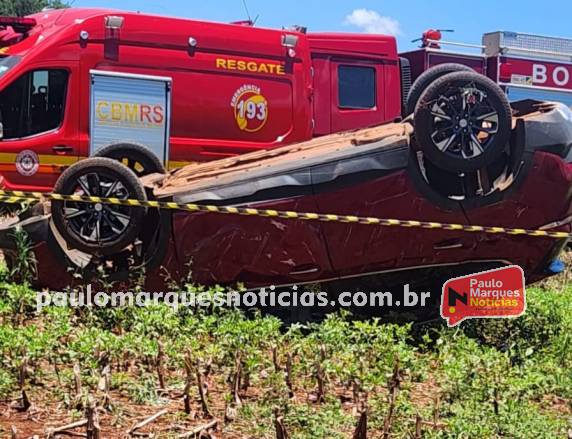 Idoso morre após capotar veículo no interior de Nova Candelária - foto 4