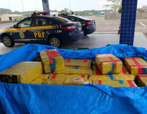 Mais de meia tonelada de maconha é localizada em carro e carretinha na BR-101 em Araranguá - foto 3