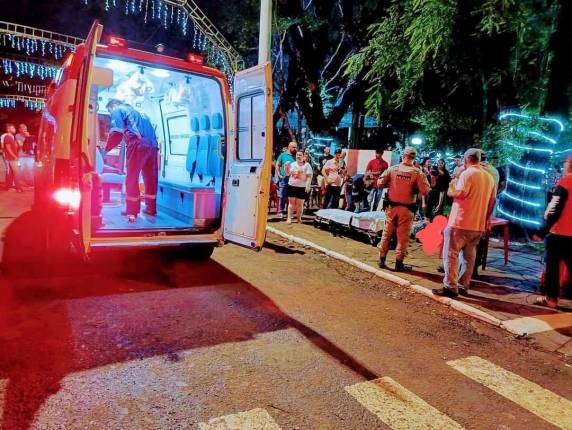 Noite de sexta-feira quase termina em tragédia em Guarani das Missões.