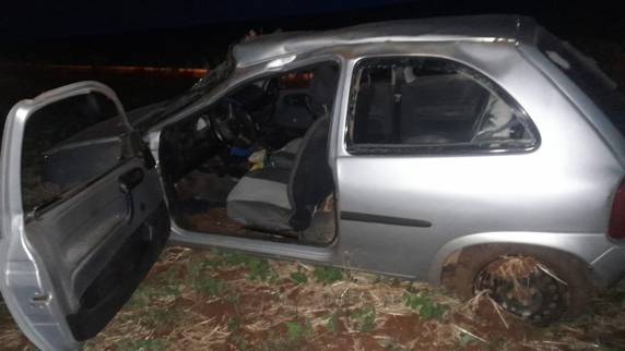 Acidente ocorreu em uma estrada de chão