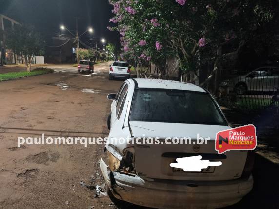O acidente aconteceu na Av. Santa Rosa na noite deste sábado