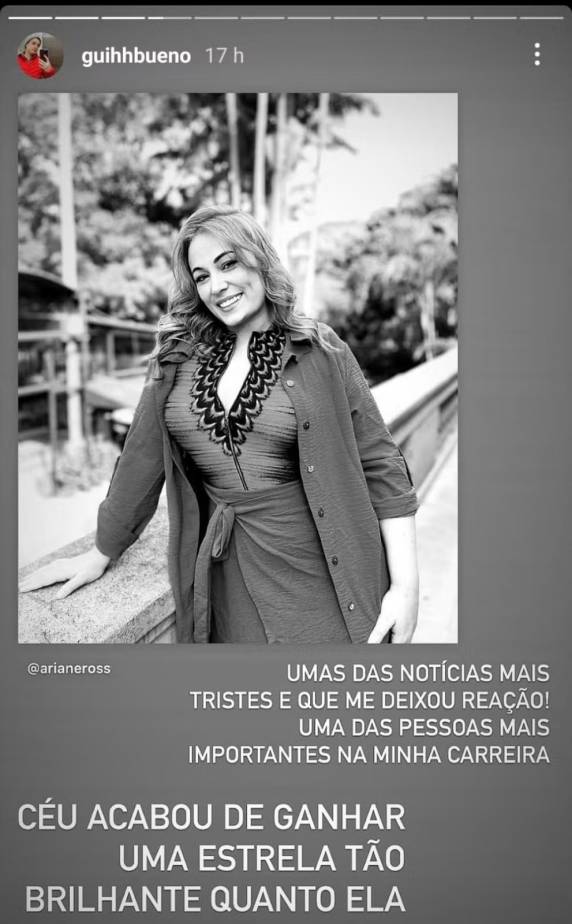 Ariane Ross e o companheiro morreram no domingo. Ivan Gonçalves Teixeira era pianista da cantora Luiza Possi.