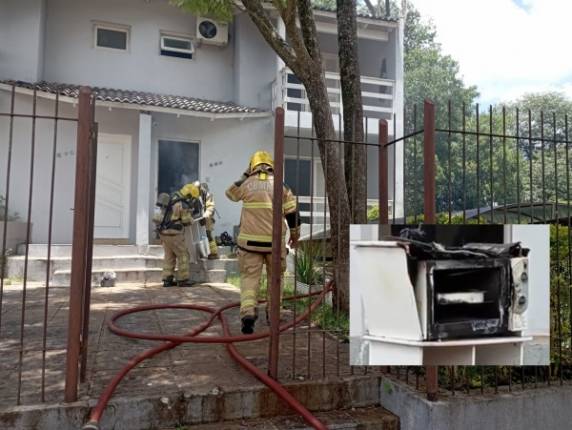 O incêndio foi debelado após a realização do rescaldo, e foi constatado que teve origem em um forno. No momento do incidente, não havia ninguém no apartamento de número 560.