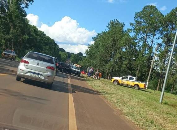 O acidente ocorreu no trevo de entroncamento com a RSC-472