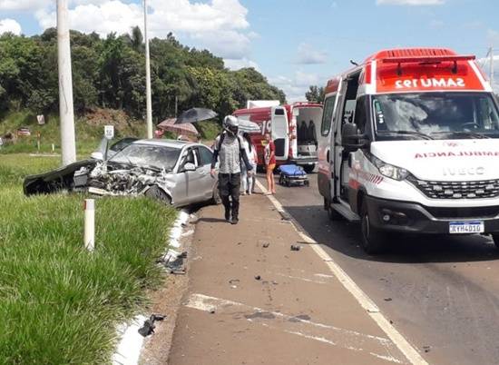 Cinco pessoas ficaram feridas em Concórdia SC