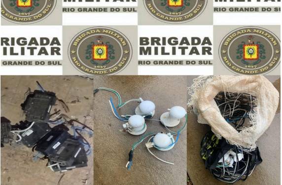 Foi constatado que o local de onde os homens subtrairam os objetos, era uma propriedade rural na localidade de Lajeado Seco