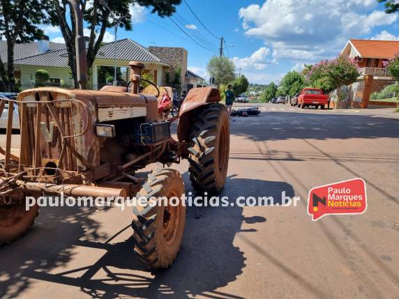 Colisão envolvendo trator e moto deixa homem ferido em Três de Maio - foto 5