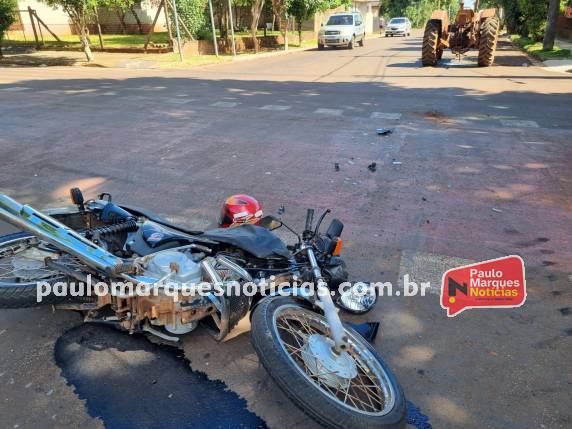 Colisão envolvendo trator e moto deixa homem ferido em Três de Maio - foto 6