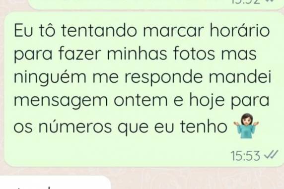Após contato feito pelas redes sociais, a fotógrafa assinou contrato para aulas preparatórias, mas não fez nenhuma campanha publicitária; empresa alega ''mal entendido''