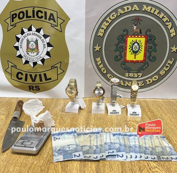 Elemento de 30 anos, com várias passagens pela polícia foi preso em flagrante