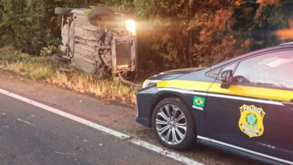 O acidente ocorreu em Jaguari neste domingo