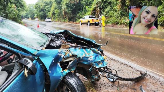 Ana Paula Neckel, de 36 anos, foi a vítima fatal de uma grave colisão entre um veículo de passeio e um caminhão, na manhã desta terça-feira (13)