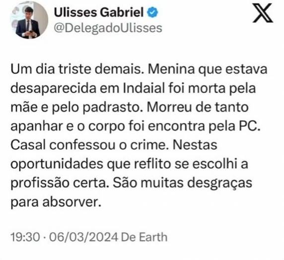 Isabelle de Freitas, de três anos, tinha sumido na segunda-feira (4).
