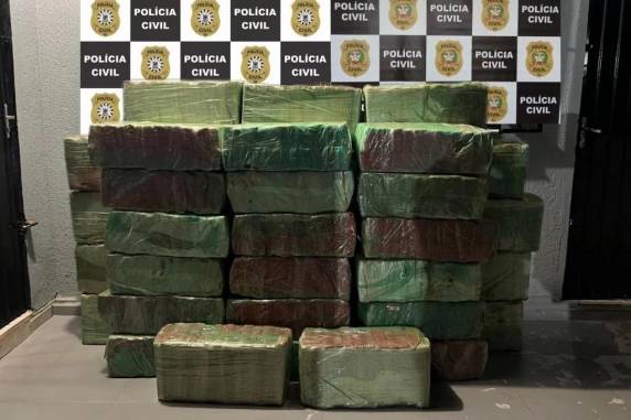 Ação da Polícia Civil gaúcha com as forças de segurança catarinenses resultou na apreensão de carregamento que era transportado ao Rio Grande do Sul