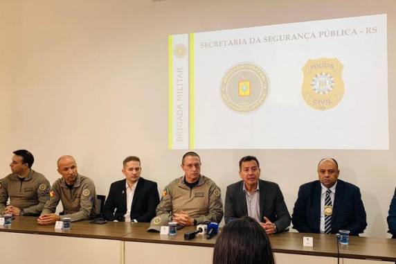 Secretário Sandro Caron, comandante da BM e chefe da Polícia Civil conseguiram em Montevidéu acordos para maior entrosamento entre as polícias, sobretudo na fronteira