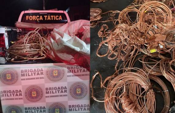 Foram fiscalizados três estabelecimentos comerciais que trabalham com a reciclagem de materiais