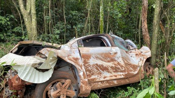 Djorges Maldaner, de 27 anos, era o único ocupante de um Ford Focus que saiu da pista e desceu uma ribanceira