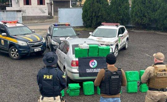 O homem confessou que entregaria mais de 200 quilos de droga em Criciúma