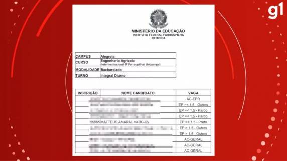 Instituto investiga ingresso do ex-BBB Matteus por cota racial no curso de Engenharia Agrícola - foto 2