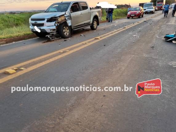 Grave acidente envolve moto e caminhonete na BR-472, em Três de Maio - foto 7