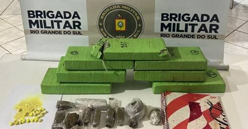 A prisão ocorreu após monitoramento pela Brigada Militar, que culminou na abordagem e detenção em flagrante delito do indivíduo