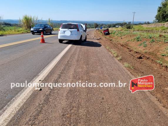 Colisão frontal entre dois veículos deixa uma mulher ferida na BR-472, em São José do Inhacorá - foto 5