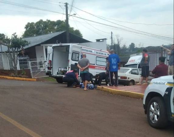 Motociclista fica ferido em colisão com caminhonete, em Catuípe - foto 3