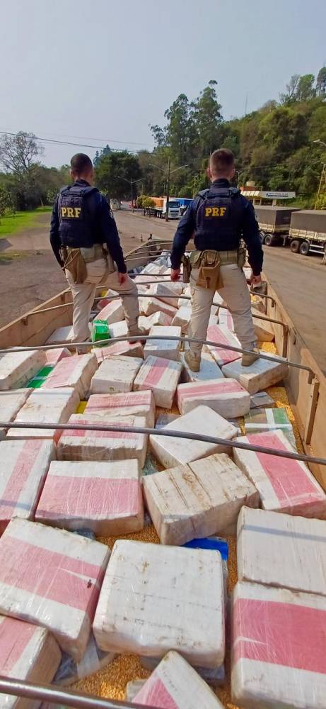 É a segunda maior apreensão de drogas do ano da PRF no Rio Grande do Sul