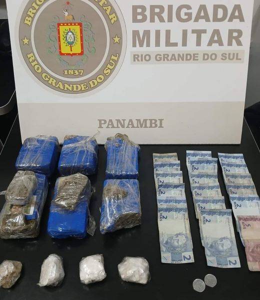 A prisão foi efetivada por policiais da Brigada Militar