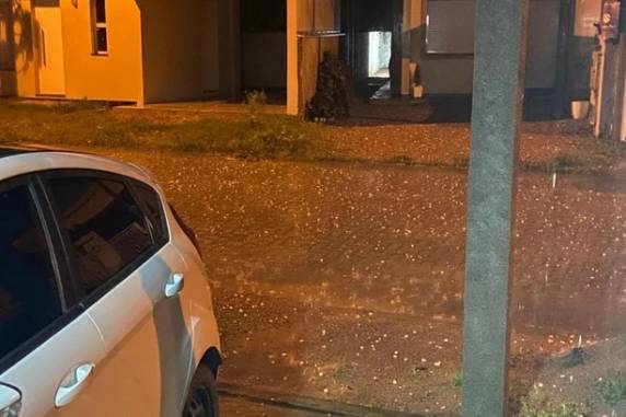Em Dom Pedrito, na Campanha, três famílias saíram de casa de forma preventiva na madrugada desta quarta-feira devido à elevação do Rio Santa Maria