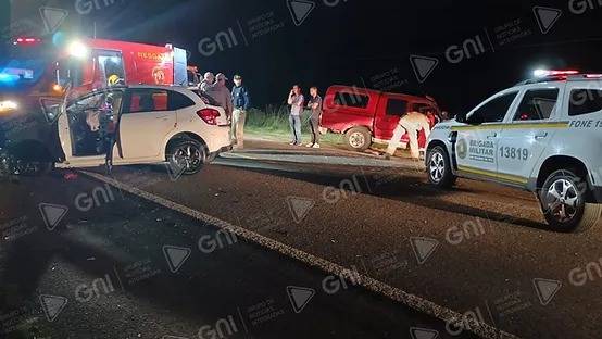Condutor tenta desviar de capivara e acaba colidindo frontalmente com camionete na BR-287 em Santiago - foto 3