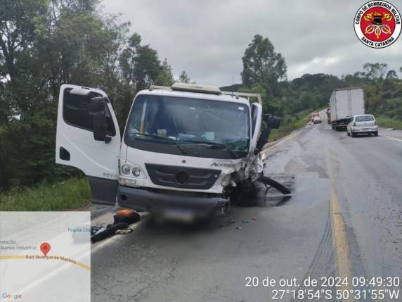 Motorista de carro morre em colisão contra caminhão na BR-470 - foto 3