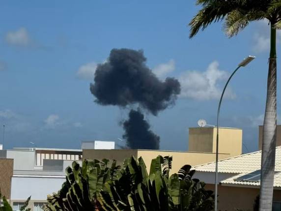 Aeronave F-5M se acidentou durante um voo de treinamento. Piloto foi resgatado por uma equipe de salvamento da própria FAB.