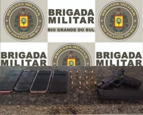 Brigada Militar através da Força Tática efetua 4 prisões por porte ilegal de arma e associação criminosa em Santo Ângel - foto 2
