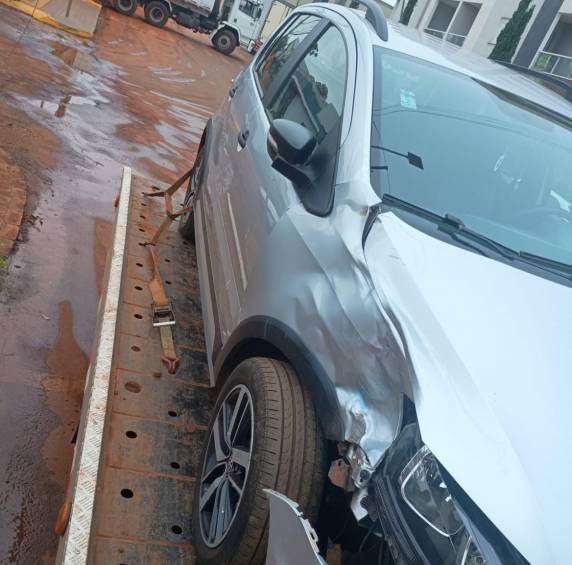 O acidente ocorreu no início da manhã desta sexta-feira no Centro de Três de Maio