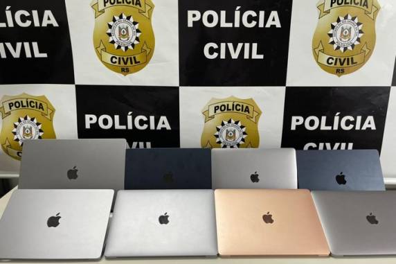 Computadores portáteis de alto desempenho eram receptados sob encomenda por lojista, que, segundo a Polícia Civil, remetia os equipamentos para compradores em outros Estados