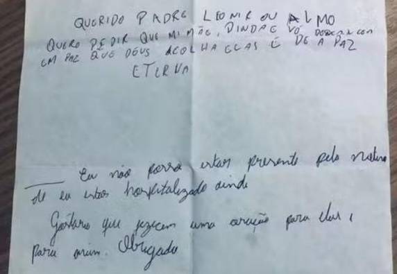 Menino teve alta da UTI na terça-feira e recebeu visita do sacerdote. Polícia investiga as mortes de três mulheres por suposto envenenamento