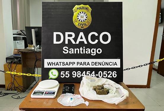 Após os trâmites legais, ela foi encaminhada ao Presídio Estadual de Santiago, onde permanecerá à disposição da Justiça.