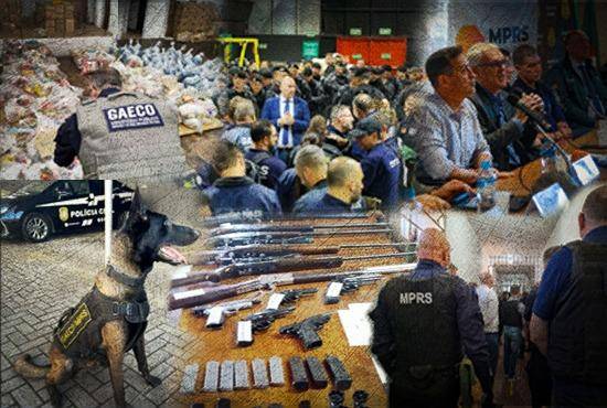 O total de medidas judiciais cumpridas foi de 106 mandados de prisão e 381 de busca e apreensão.
