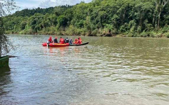 O rapaz caiu no leito do Rio Guarita na noite de sexta-feira