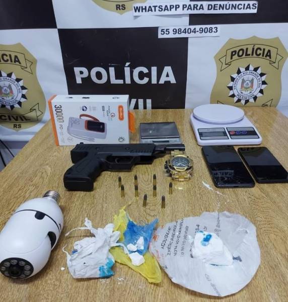 A ação foi de policiais do Setor de Investigação da DP de Três de Maio