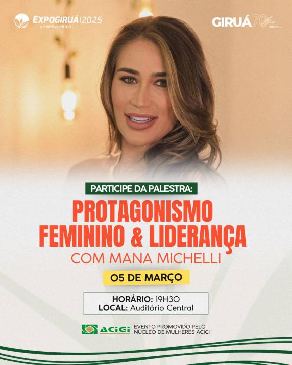 Palestrante e líder de uma das maiores comunidades da Nova Era do Feminino, Mana Michelli se dedica a transformar vidas através do conhecimento sobre posicionamento, coragem e autenticidade