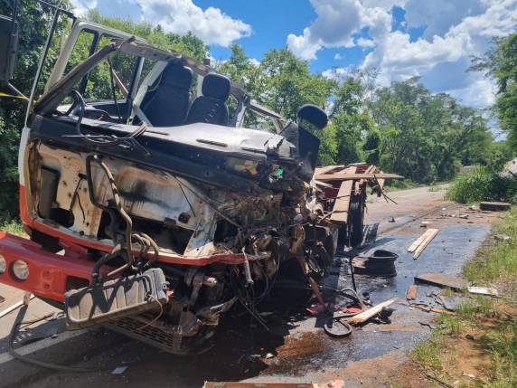 O trágico acidente ocorreu na localidade de Ponte Alta, no início da tarde desta quarta-feira