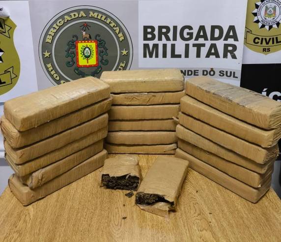 A droga estava escondida no bairro São Pedro