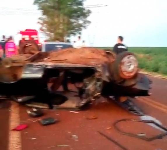 O acidente ocorreu na estrada Eloy Nelson Pedrazza