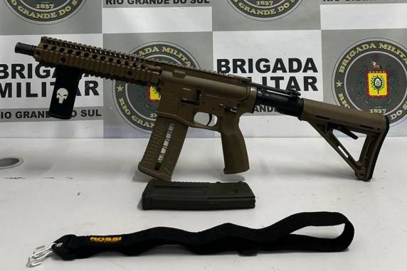 Batalhão de Choque localizou o item na casa do suspeito, no bairro Nossa Senhora das Graças
