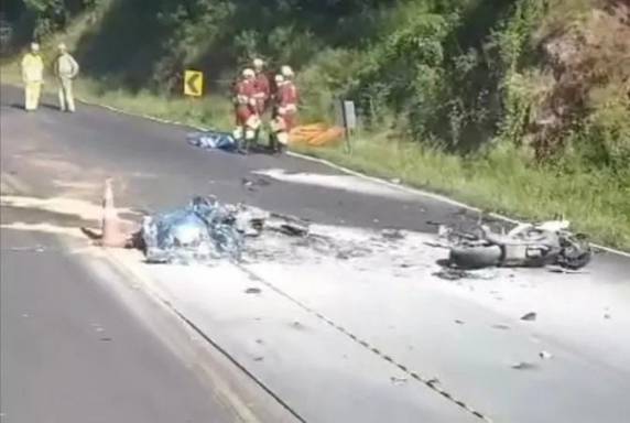 O acidente ocorreu na tarde deste sábado em Pouso Novo