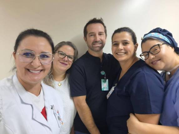 Foram captados coração, fígado, rins e córneas de um paciente de 38 anos, de Três de Maio que faleceu em decorrência de complicações causadas por uma hemorragia cerebral seguida de politrauma.