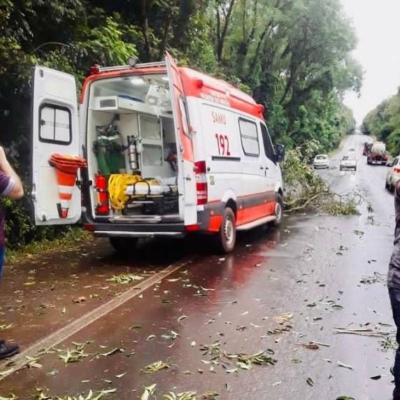 O acidente aconteceu no Km 13, próximo à entrada do distrito de Santa Terezinha.